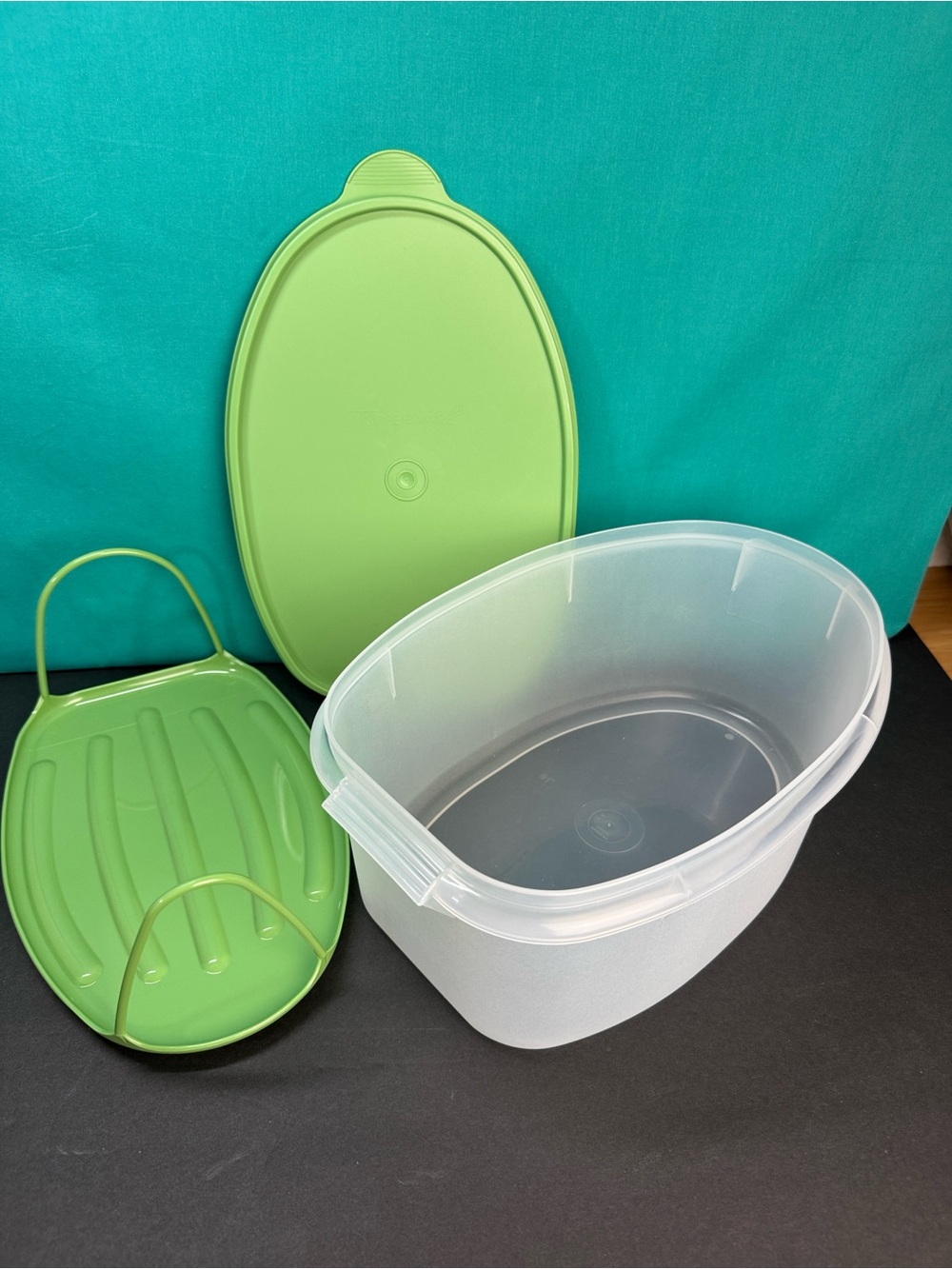 Tupperware Flavor Saver 6 Qt Ham Turkey Keeper Complete with Lift Out Tray
